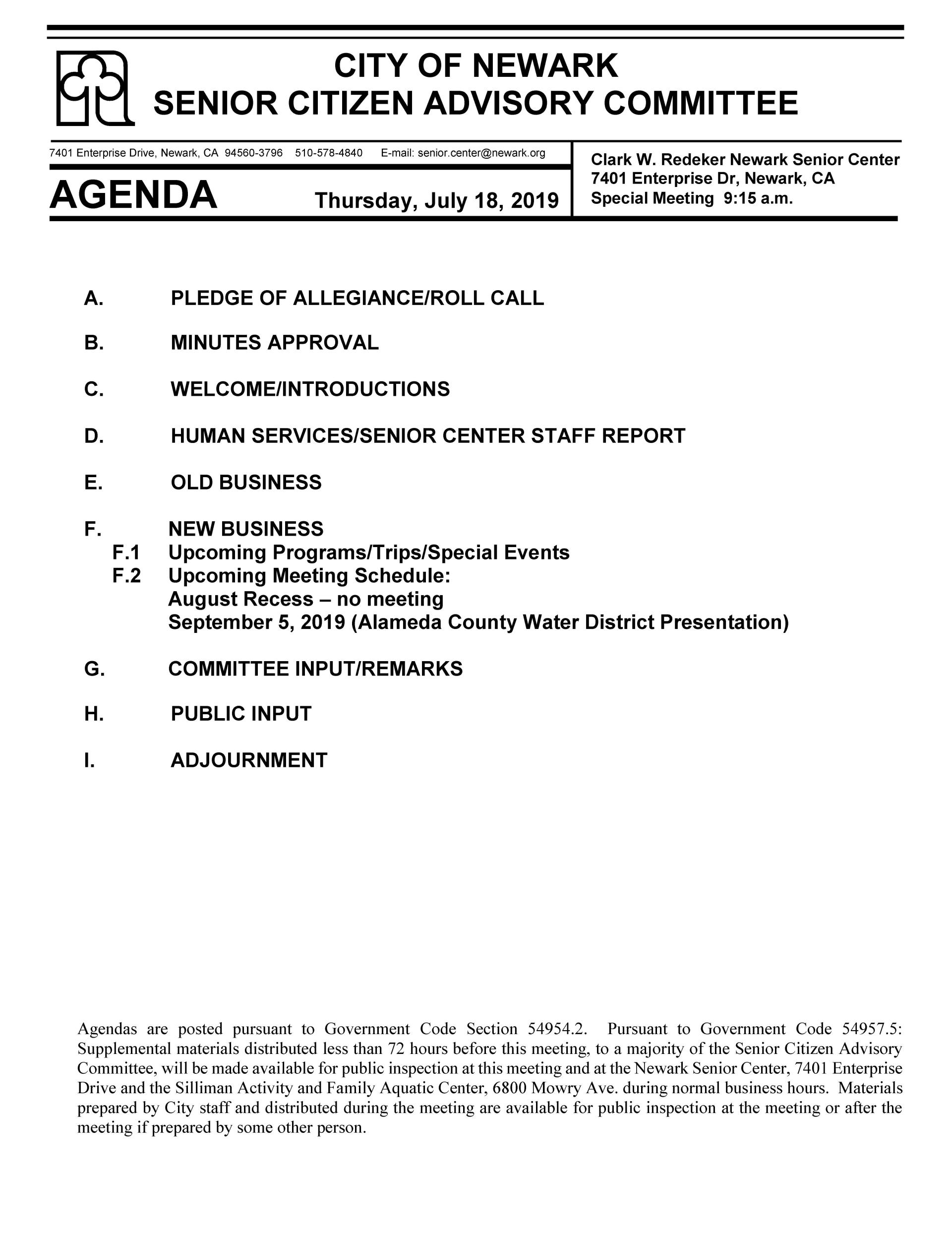 7.18.19 SAC Agenda