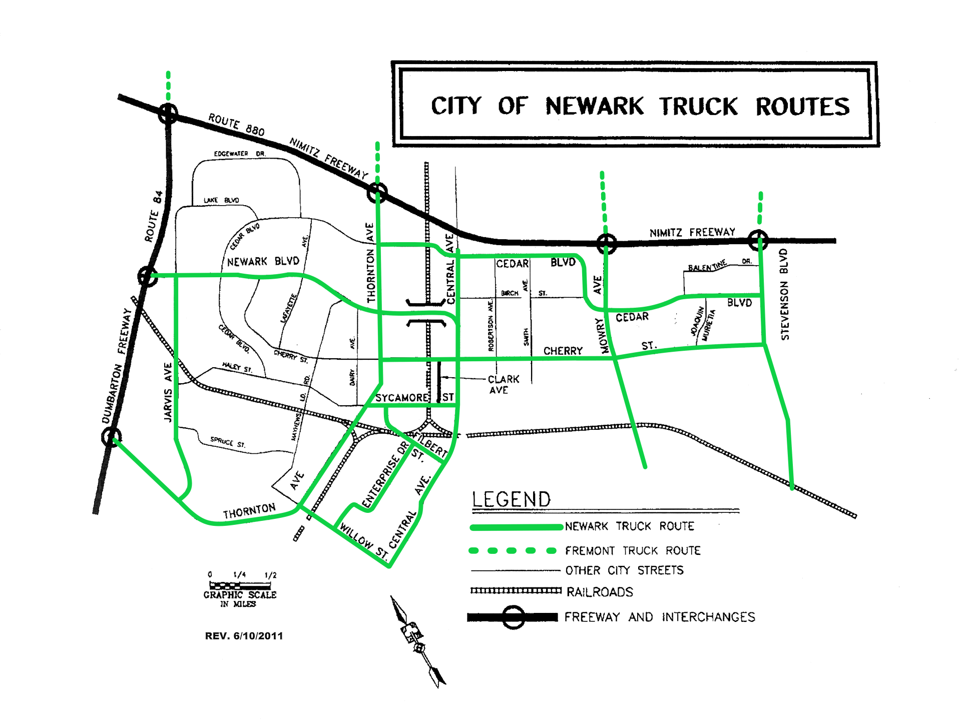 Truck Route Map(Colorized)