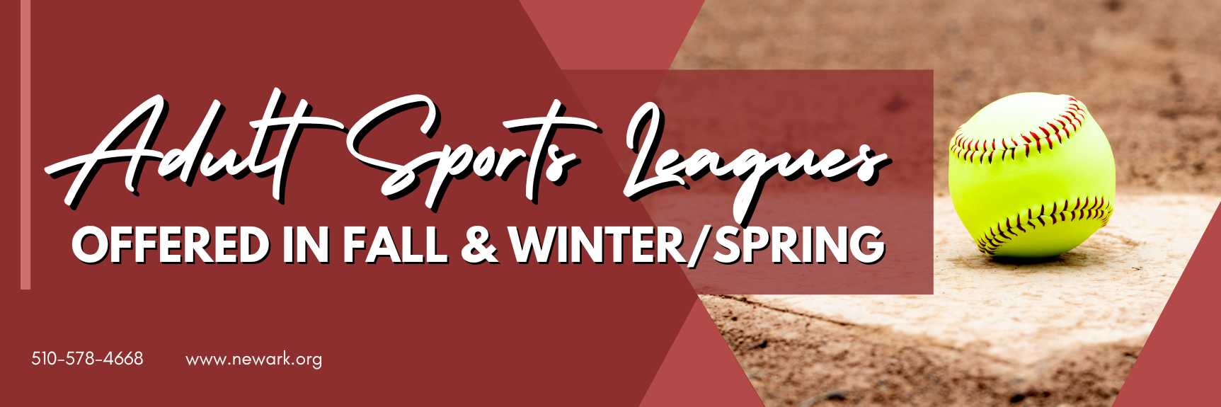 Adults Sports Website Banner